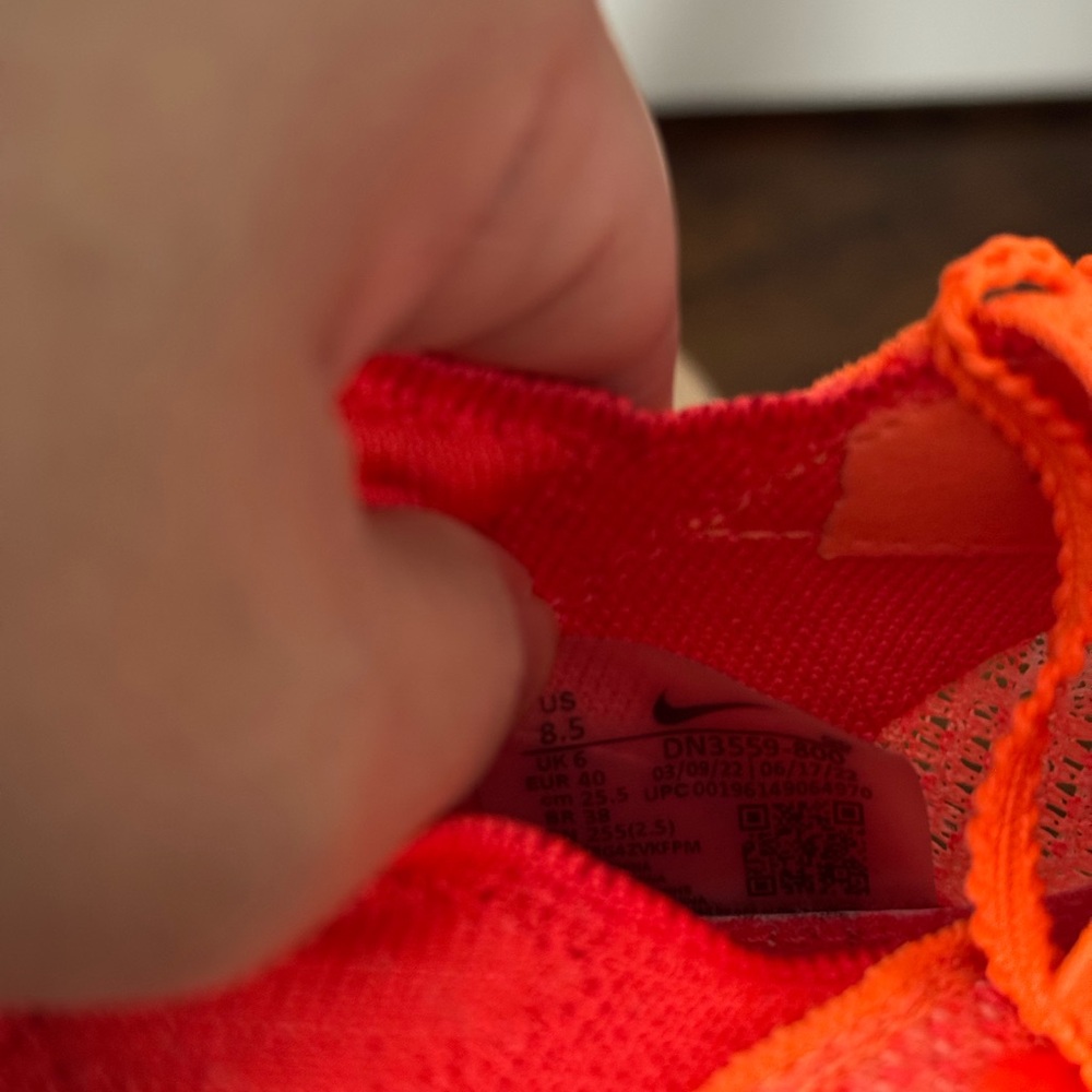 Nike Air Zoom Alphafly Next% 2 Orange Women's 8.5 - Picture 8 of 8